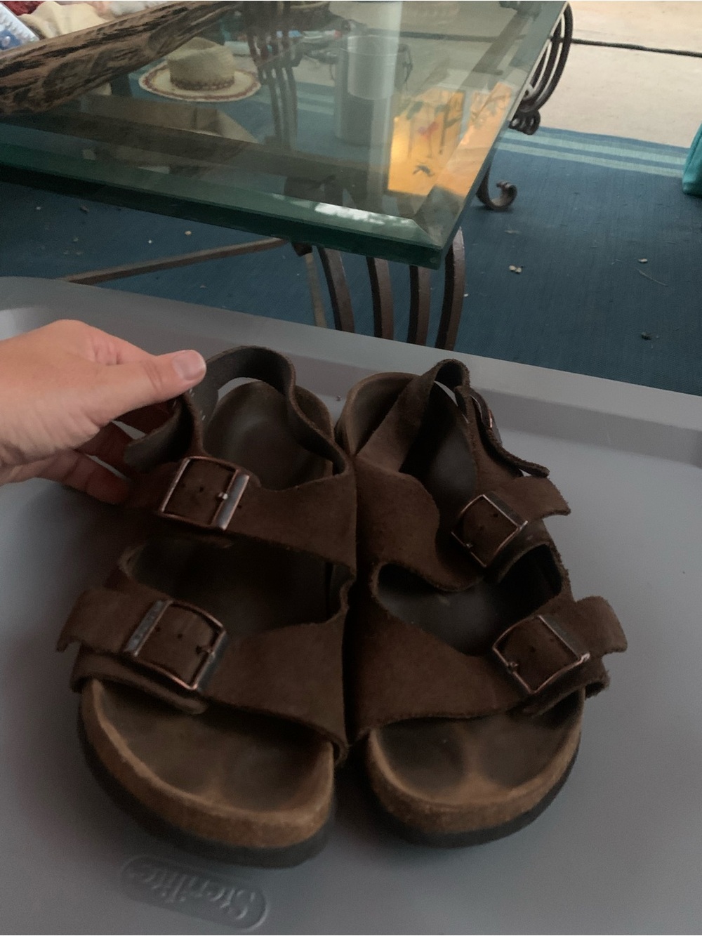 Suede Birkenstock Sandal